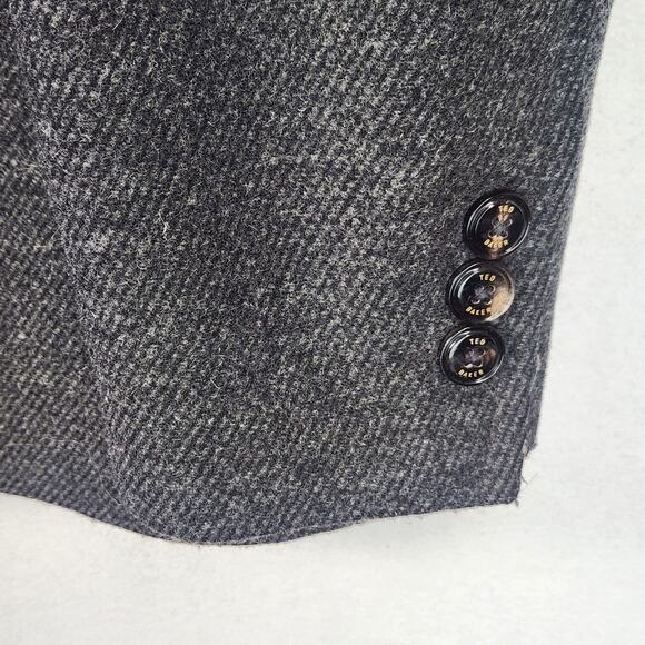 Ted Baker Men's Westun Wool Blend PeaCoat Amazing Lining Size 7 (US 3XL) NEW!!! - Picture 11 of 16